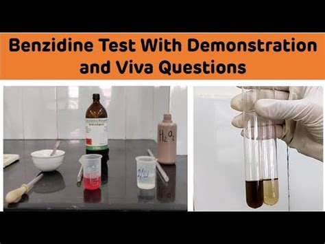 benzidine test|benzidine uses.